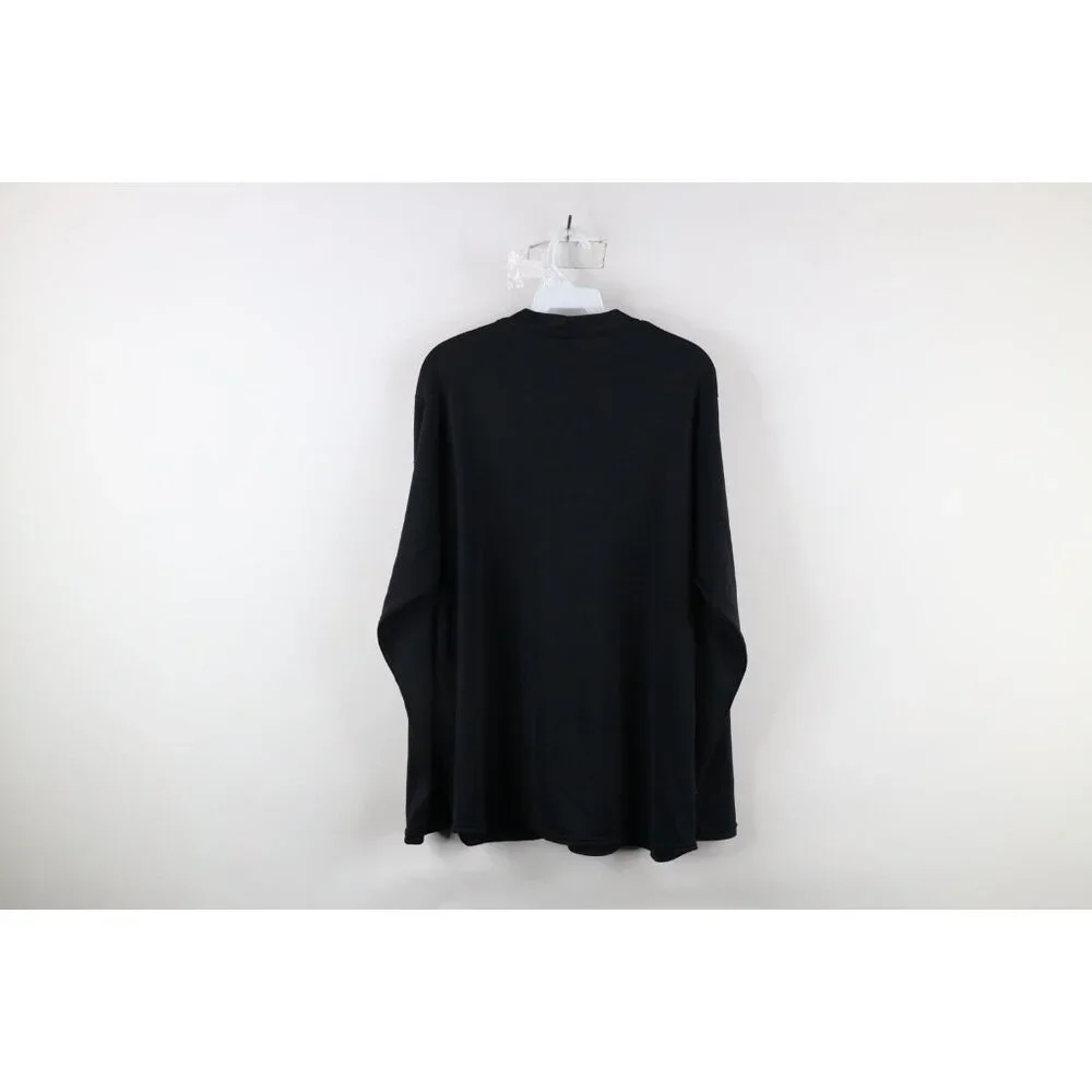 Vintage Nike Mens XL Travis Scott Mini Swoosh Knit Long Sleeve T-Shirt Black - Picture 13 of 15